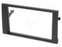 ACV Bastidor de montaje de radio 2 DIN para Audi y Seat, negro