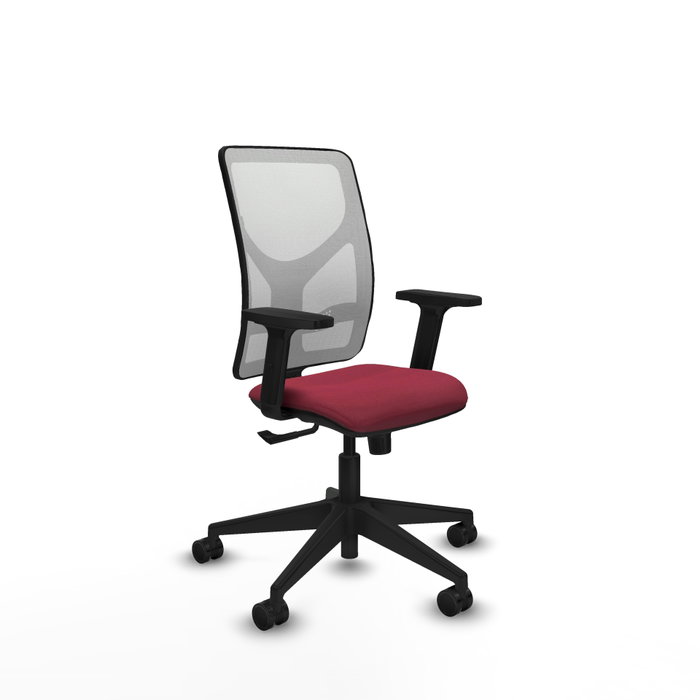PIQUERAS Y CRESPO Silla de oficina Motilla con mecanismo Sincro, color Granate y Blanco PIQUERAS Y CRESPO Silla de oficina Motilla con mecanismo Sincro, color Granate y Blanco