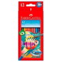 Faber-Castell Lápices de Colores Acuarelables Classic, 12 Unidades, Colores Surtidos