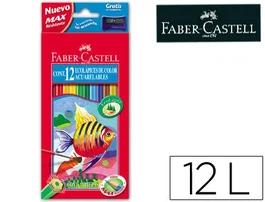 Faber Castell Lápices De Colores Acuarelables Classic C-Surtidos Estuche 12 Ud