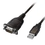 LINDY 43413 Conversor USB tipo A a RS-232, 1,5 m, Gris