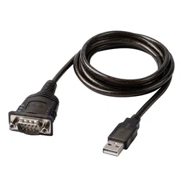 LINDY 43413 Conversor USB tipo A a RS-232, 1,5 m, Gris