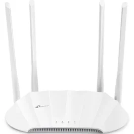 TP-Link TL-WA1801 Punto de Acceso Wi-Fi 6 AX1800 Doble Banda (2.4 y 5 GHz), 1.8 Gbps, 4 Antenas, PoE Pasivo, Puertos Gigabit, WPA3, Múltiples Modos, Aplicación Tether