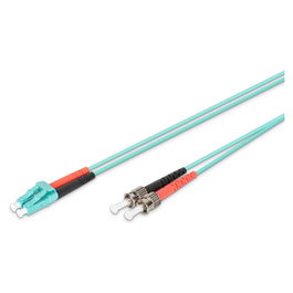 Digitus LWL Patchkabel LC a ST 1.00m Multimode Duplex OM3 Fibra Óptica