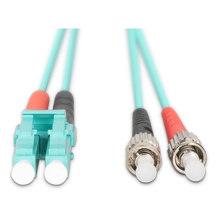 Digitus LWL Patchkabel LC a ST 1.00m Multimode Duplex OM3 Fibra Óptica