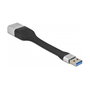 DeLOCK Cable de cinta plana FPC USB Tipo-A a Gigabit LAN 10/100/1000 Mbps, 13 cm