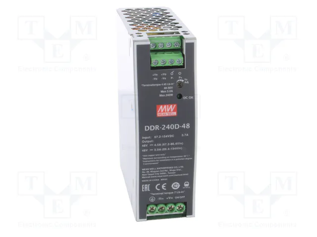 MEAN WELL DDR-240D-48 Convertidor DC/DC 240W 48VDC
