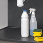 Emuca Protector fondo fregadero Sink para mueble de cocina, M60, 567x580mm, espesor de tablero 16mm, cortable, Plástico, Gris antracita