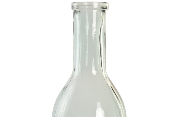 DKD Home Decor Jarrón de Cristal Reciclado Botella 14x14x50 cm
