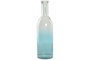 DKD Home Decor Jarrón de Cristal Reciclado Botella 14x14x50 cm