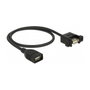 DeLOCK Cable USB 2.0 con conectores hembra Tipo-A para montaje, 0,5 m
