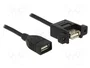 DeLOCK Cable USB 2.0 con conectores hembra Tipo-A para montaje, 0,5 m
