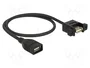 DeLOCK Cable USB 2.0 con conectores hembra Tipo-A para montaje, 0,5 m