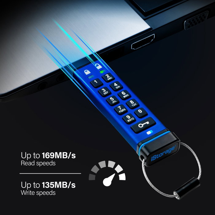 iStorage datAshur Pro 128 GB Azul