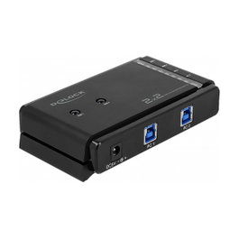DeLOCK USB 3.0 Matrix Switch 2 x 2, 4 Puertos USB, 5 Gbit/s, Carcasa de Metal