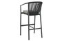 DKD Home Decor Taburete de Aluminio y Ratán Sintético 57x61x108