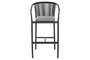 DKD Home Decor Taburete de Aluminio y Ratán Sintético 57x61x108