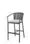 DKD Home Decor Taburete de Aluminio y Ratán Sintético 57x61x108
