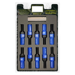 Omp Juego de 20 Tornillos de Rueda M12x1.25 con Protector Azul
