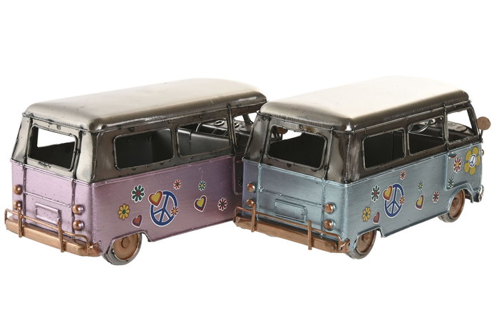 DKD Home Decor Vehiculo Decoracion Vintage Rosa Azul Metal 20 x 10 x 10 cm (4 Unidades) DKD Home Decor Vehiculo Decoracion Vintage Rosa Azul Metal 20 x 10 x 10 cm (4 Unidades)