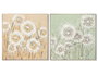 DKD Home Decor Cuadro Lienzo MDF Flores Surtido de 2 Unidades