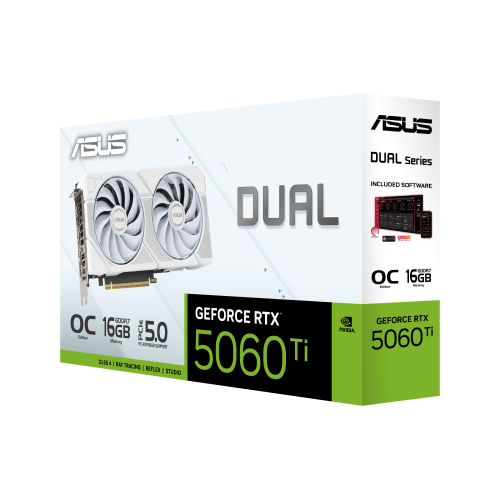 ASUS Dual NVIDIA GeForce RTX 5060 Ti 16 GB GDDR7 Blanco