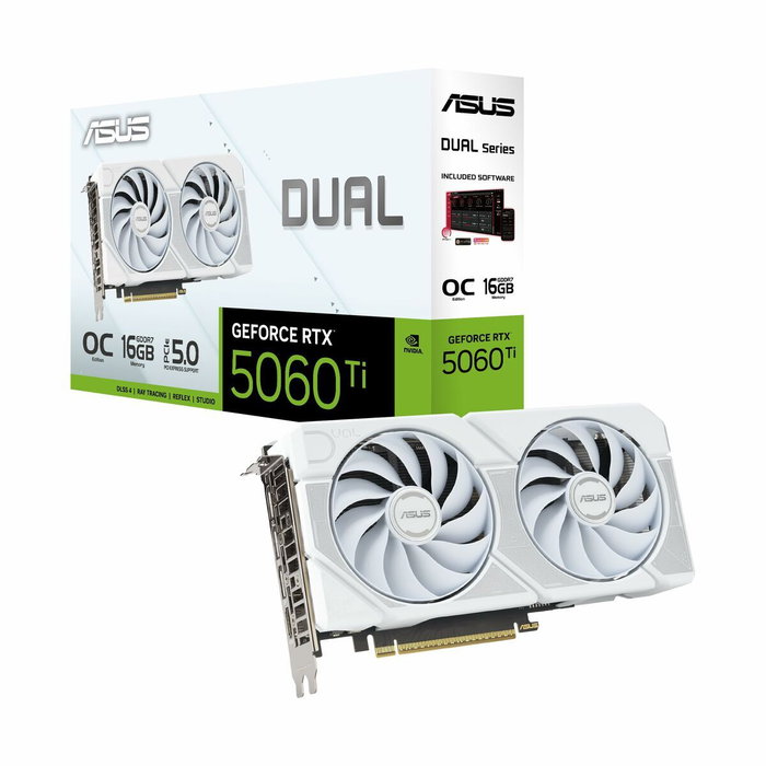 ASUS Dual NVIDIA GeForce RTX 5060 Ti 16 GB GDDR7 Blanco