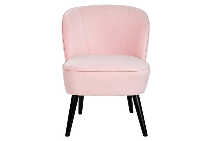 DKD Home Decor Butaca Rosa Palo Negro 70 x 78 x 60 cm