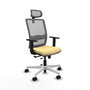 PIQUERAS Y CRESPO Silla de oficina Haches con mecanismo Sincro/Traslack Crema y Gris