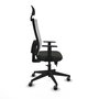 PIQUERAS Y CRESPO Silla de oficina Horna Sincro/Traslack Negro/Blanco