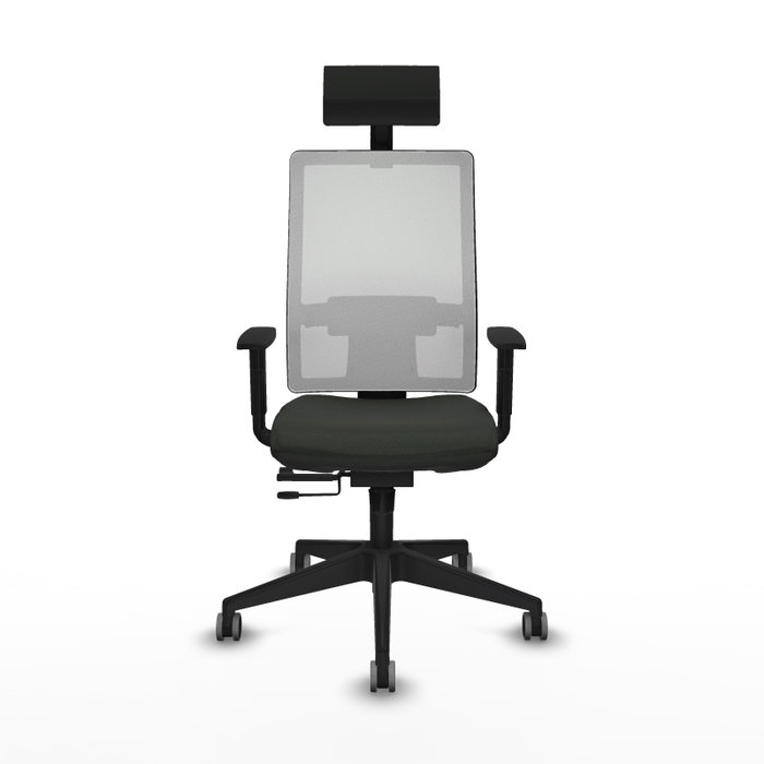 PIQUERAS Y CRESPO Silla de oficina Horna Sincro/Traslack Negro/Blanco