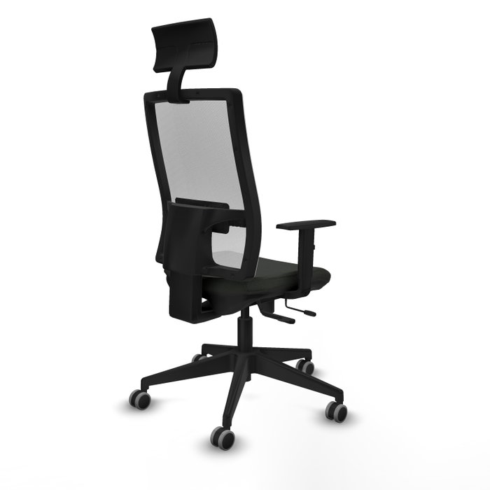 PIQUERAS Y CRESPO Silla de oficina Horna Sincro/Traslack Negro/Blanco