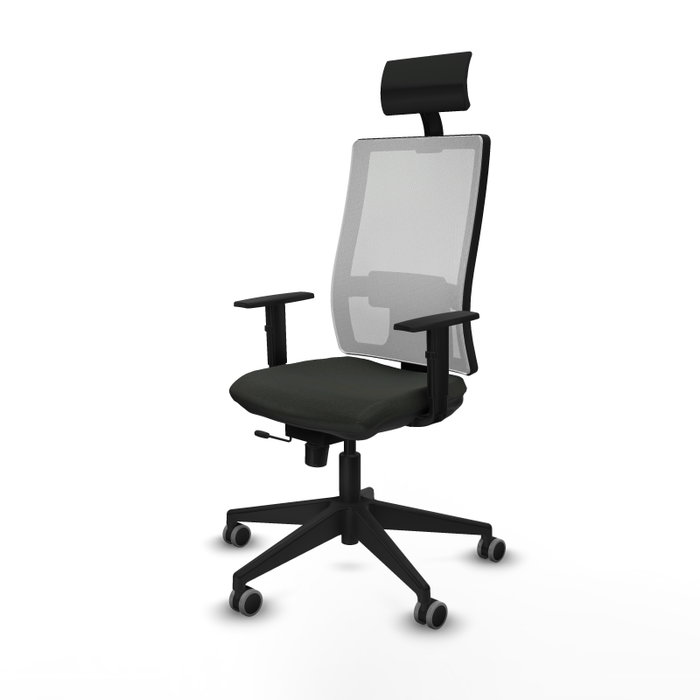 PIQUERAS Y CRESPO Silla de oficina Horna Sincro/Traslack Negro/Blanco