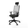 PIQUERAS Y CRESPO Silla de oficina Horna Sincro/Traslack Negro/Blanco