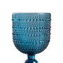 Copa Azul Cristal Decoración 8 X 8 X 14,40 cm (Set de 6)