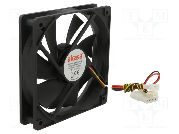 Akasa AK-174BK-B Ventilador Axial de 120 mm Negro Akasa AK-174BK-B Ventilador Axial de 120 mm Negro