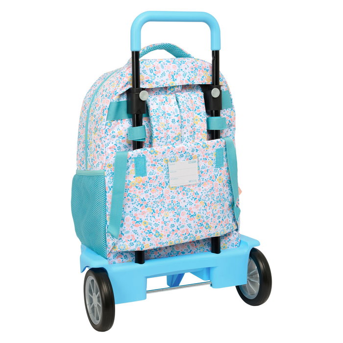 Safta Mochila Grande con Ruedas Compact Evolution Moos Fiori