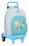 Safta Mochila Grande con Ruedas Compact Evol Ext Rec Moos Fiori 33x45x22cm
