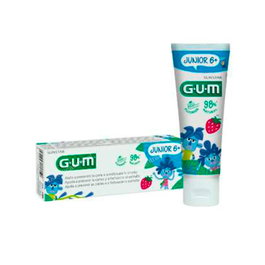 GUM Pasta Dental Junior Sabor Fresa para Niños 7-12 Años, 50 ml