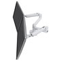 Ergotron 45-491-216 LX Monitor Arm, 2 Monitores Hasta 68.6 cm (27"), 18.1 kg Carga, Ajuste Altura 0-33 cm, VESA 75x75-100x100 mm, Montaje Escritorio, Blanco
