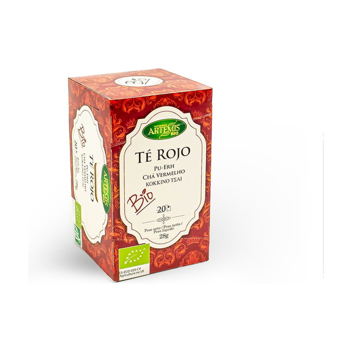 Artemis Té Rojo Pu Erh Infusión Bio 20 bolsitas infusoras