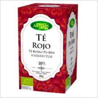 Artemis Té Rojo Pu Erh Infusión Bio 20 bolsitas