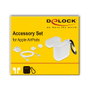 DeLOCK Juego de accesorios para Apple AirPods, Blanco
