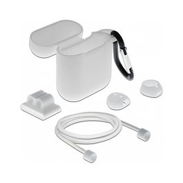 DeLOCK Juego de accesorios para Apple AirPods, Blanco