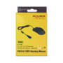DeLOCK 12531 Ratón Gaming Óptico 4800 DPI Negro y Rojo