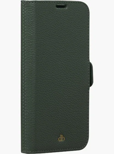 Dbramante1928 New York Funda Folio Verde para Apple iPhone 12 | Con Bolsillo para Tarjetas | 15.5 cm (6.1")