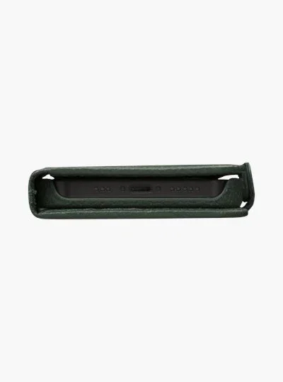 Dbramante1928 New York Funda Folio Verde para Apple iPhone 12 | Con Bolsillo para Tarjetas | 15.5 cm (6.1")