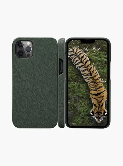 Dbramante1928 New York Funda Folio Verde para Apple iPhone 12 | Con Bolsillo para Tarjetas | 15.5 cm (6.1")