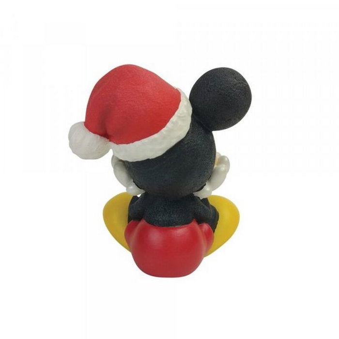 Enesco Figura Disney Mickey Mouse Navidad, Hecho a Mano en Resina, Pintada a Mano, 6 cm