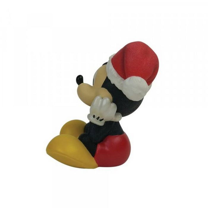 Enesco Figura Disney Mickey Mouse Navidad, Hecho a Mano en Resina, Pintada a Mano, 6 cm